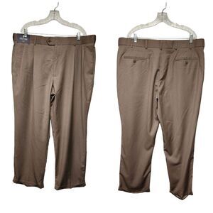 STAFFORD Mens Classic Fit Year Round Trouser Dress Pant Pleated Plaid 42x30 NWT